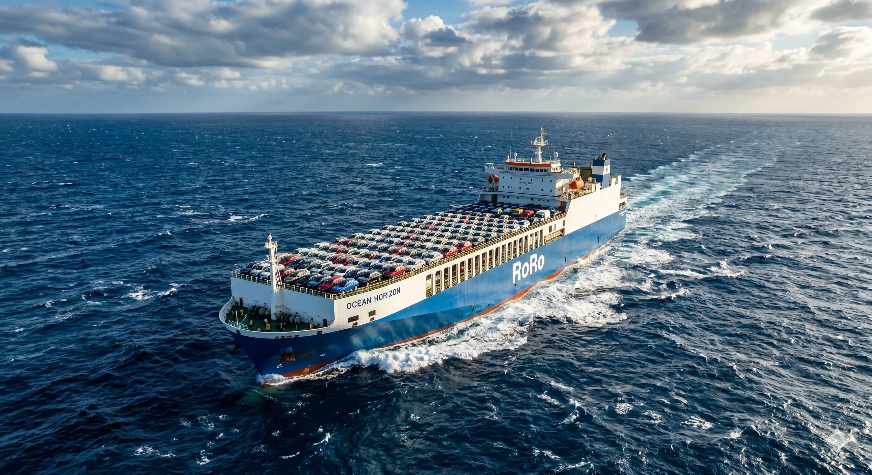 RoRo Ship at Sea